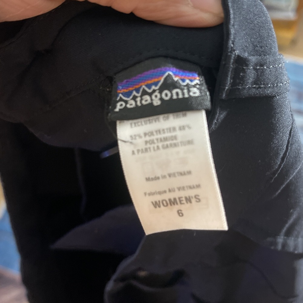 PATAGONIA pants Womens size 6 black lightweight 28 Inseam - Picture 5 of 7